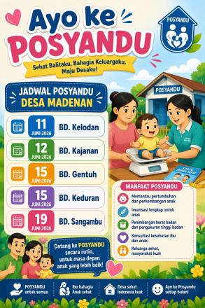 JADWAL POSYANDU DESA MADENAN BULAN JUNI 2026